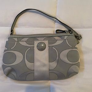 Gray Coach Clutch